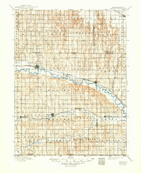 1896 Map of Arapahoe, 1949 Print