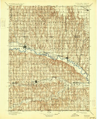 1898 Map of Arapahoe, 1931 Print