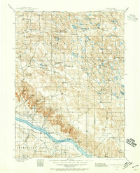 1896 Map of Browns Creek, 1956 Print