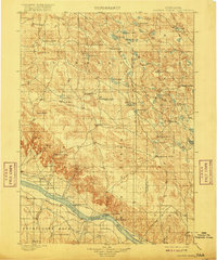 1899 Map of Browns Creek, 1916 Print