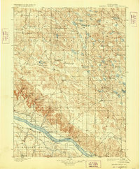 1899 Map of Browns Creek, 1928 Print
