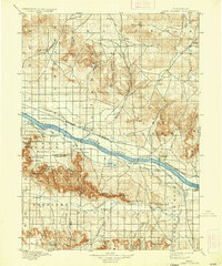1898 Map of Camp Clarke, 1936 Print