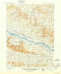 1898 Map of Camp Clarke, 1949 Print