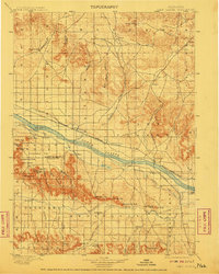 1898 Map of Camp Clarke, 1911 Print
