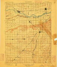 1899 Map of Columbus, NE, 1910 Print