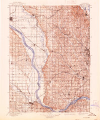 1896 Map of Fremont, 1941 Print