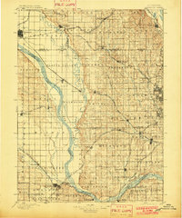 1896 Map of Fremont, 1902 Print