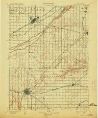 1898 Map of Grand Island, 1914 Print