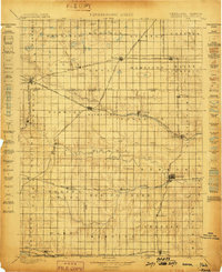 1898 Map of Fillmore County, NE