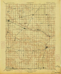 1898 Map of Clay County, NE, 1913 Print