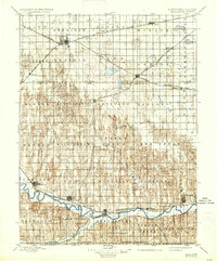 1896 Map of Holdrege, 1937 Print