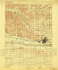 1896 Map of Kearney, 1918 Print