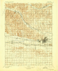 1896 Map of Kearney, 1929 Print