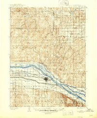 1902 Map of North Platte, 1946 Print