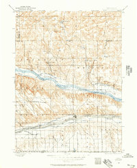 1897 Map of Ogallala, 1957 Print