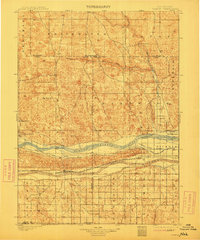 1901 Map of Paxton, 1912 Print