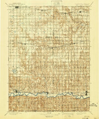 1897 Map of Red Cloud, NE, 1940 Print