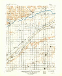 1896 Map of York County, NE, 1949 Print