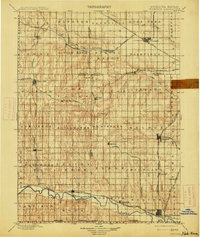 1898 Map of Superior, NE, 1913 Print