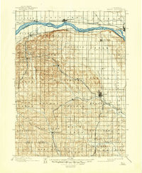 preview thumbnail of historical topo map of Wahoo, NE in 1899