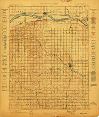 preview thumbnail of historical topo map of Wahoo, NE in 1899