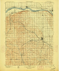1899 Map of Colfax County, NE, 1914 Print
