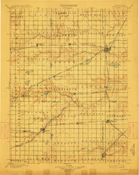 1898 Map of York, NE, 1912 Print