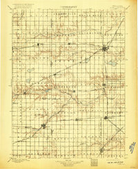 1898 Map of Fillmore County, NE, 1917 Print