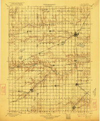 preview thumbnail of historical topo map of York, NE in 1899