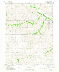 Download a high-resolution, GPS-compatible USGS topo map for Adams, NE (1966 edition)