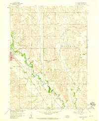 1958 Map of Albion, NE, 1960 Print