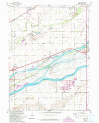 Download a high-resolution, GPS-compatible USGS topo map for Alda, NE (1993 edition)