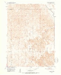 1951 Map of Blaine County, NE, 1953 Print