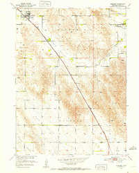 1951 Map of Anselmo, NE, 1952 Print