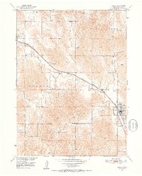1951 Map of Ansley, NE, 1952 Print