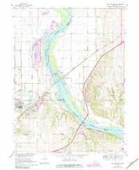 preview thumbnail of historical topo map of Sarpy County, NE in 1968