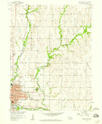 Download a high-resolution, GPS-compatible USGS topo map for Beatrice East, NE (1959 edition)