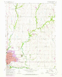 preview thumbnail of historical topo map of Gage County, NE in 1957