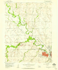 preview thumbnail of historical topo map of Gage County, NE in 1957