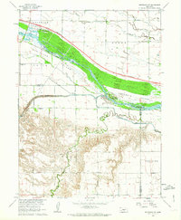 Download a high-resolution, GPS-compatible USGS topo map for Bertrand NW, NE (1964 edition)