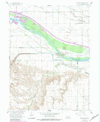 Download a high-resolution, GPS-compatible USGS topo map for Bertrand NW, NE (1984 edition)