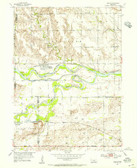 Download a high-resolution, GPS-compatible USGS topo map for Boelus, NE (1955 edition)