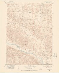 Download a high-resolution, GPS-compatible USGS topo map for Brewster SE, NE (1954 edition)