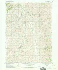 1968 Map of Bruno, NE, 1971 Print