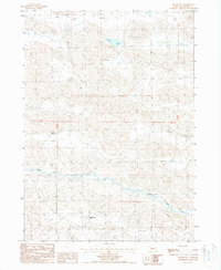 Download a high-resolution, GPS-compatible USGS topo map for Brush Hill, NE (1987 edition)