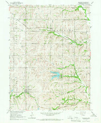 1965 Map of Burchard, NE, 1966 Print