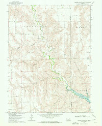 preview thumbnail of historical topo map of Hayes County, NE in 1970