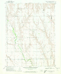 1970 Map of Hayes County, NE, 1972 Print