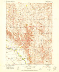 Download a high-resolution, GPS-compatible USGS topo map for Burwell SE, NE (1954 edition)