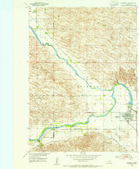 Download a high-resolution, GPS-compatible USGS topo map for Burwell, NE (1954 edition)